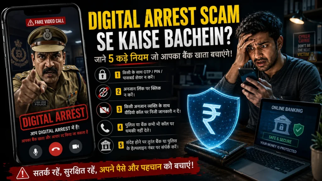 Digital Arrest Scam से कैसे बचें और साइबर ठगी से सुरक्षित रहें