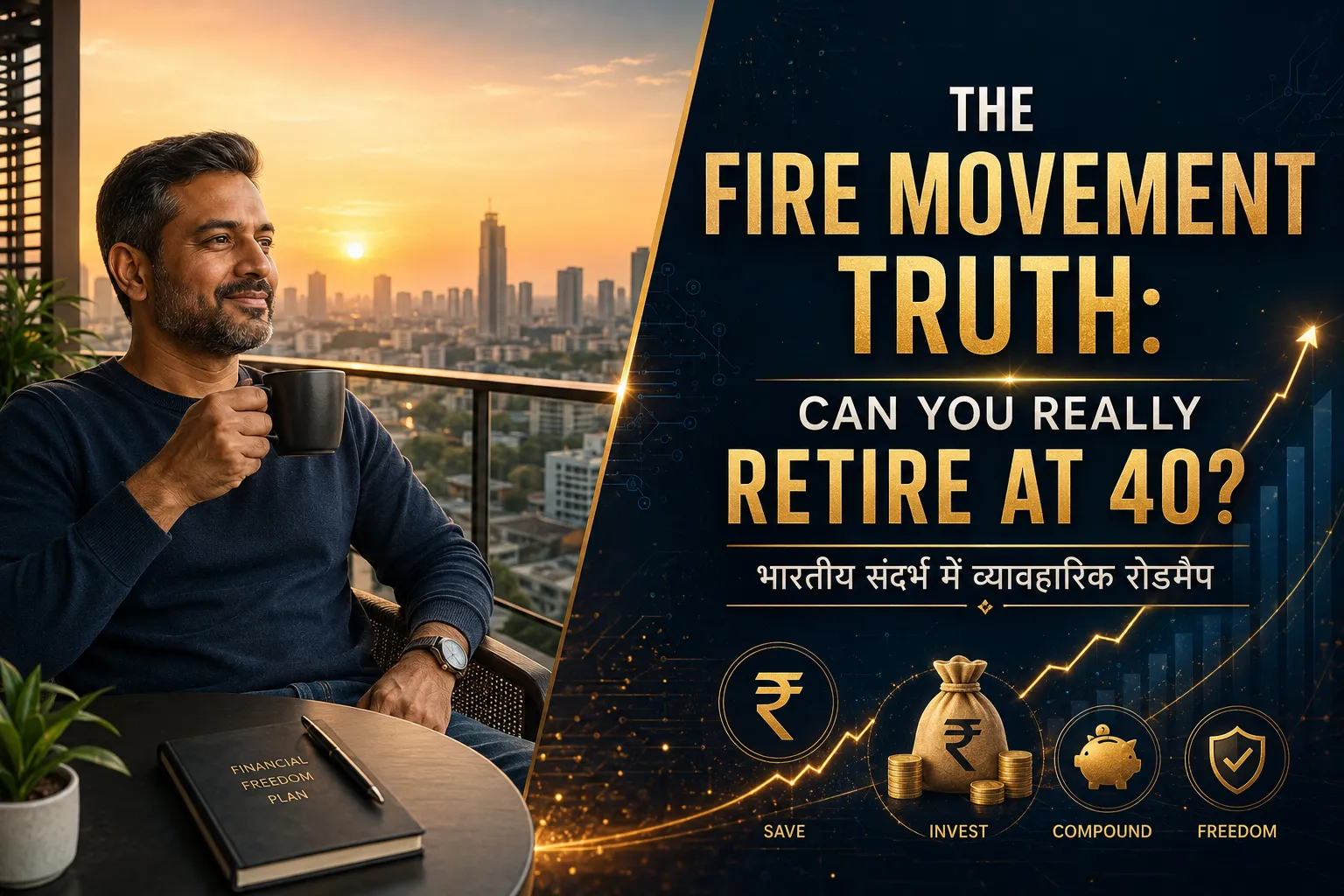 FIRE मूवमेंट in Hindi - Financial Freedom and Early Retirement Roadmap