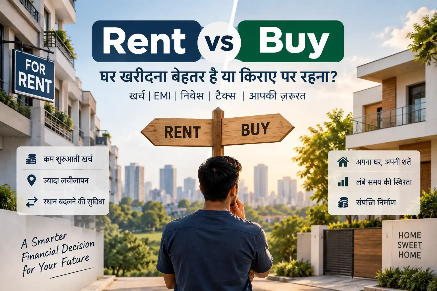 Rent vs Buy में घर खरीदना या किराए पर रहना