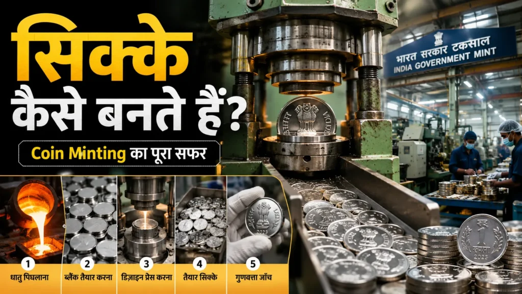 सिक्के कैसे बनते हैं – भारत में Coin Minting की प्रक्रिया