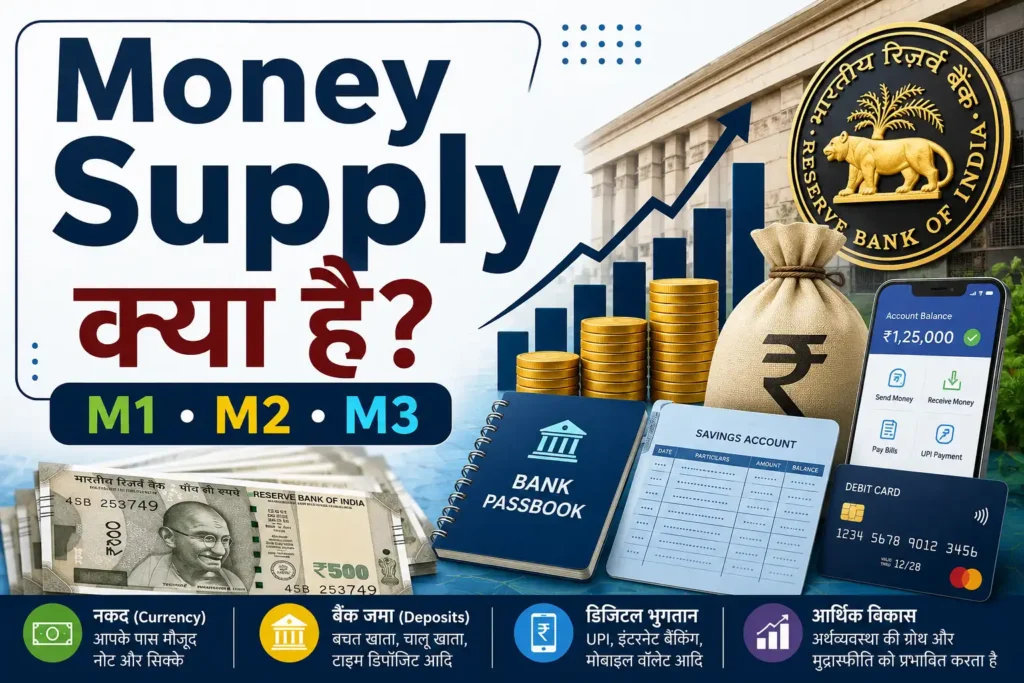 Money Supply क्या है M1 M2 M3 की जानकारी