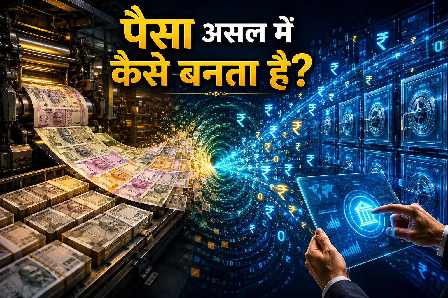 पैसा असल में कैसे बनता है? पैसा असल में कैसे बनता है – नोट, बैंक और डिजिटल money creation