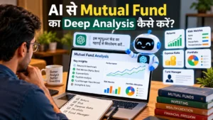 AI से Mutual Fund Analysis करते हुए निवेशक और फंड के जोखिम, रिटर्न व पोर्टफोलियो का विश्लेषण